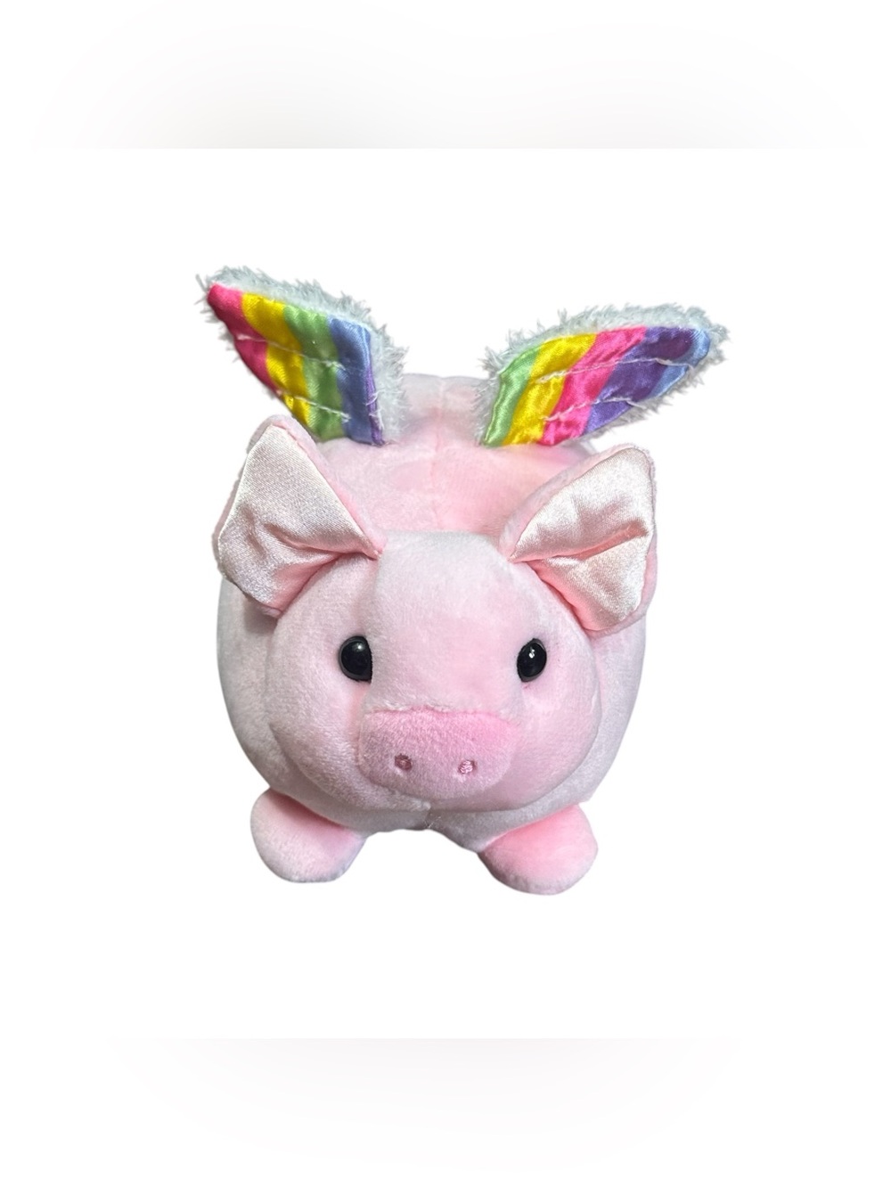 Douglas Flying Pig Plush Pink Rainbow Wings Stuffed Animal 6” Soft Toy